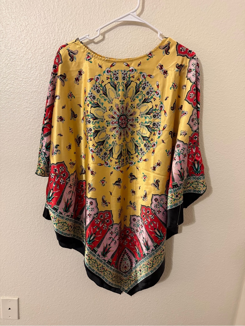 Yellow Floral Medallion Women’s Top
